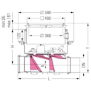 Vorschaubild KESSEL 84150X - Fäkalien-Rückstauautomat Staufix FKA Komfort DN 150 für Bodenplatte - befliesbare Abdeckung