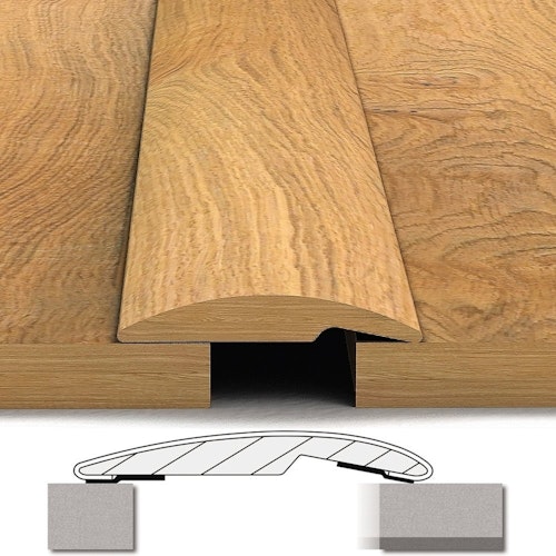 HARO Echtholzprofil massiv 0.9m Eiche strukturiert geölt