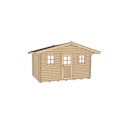 Vorschaubild Weka 45 mm Weekendhaus 138 mit Vordach (60 cm)