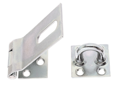 Alberts® Sicherheits-Überfalle, galvanisch verzinkt dickschichtpassiviert, LxB Überfalle: 85x37,L Platte: 38 mm 348359