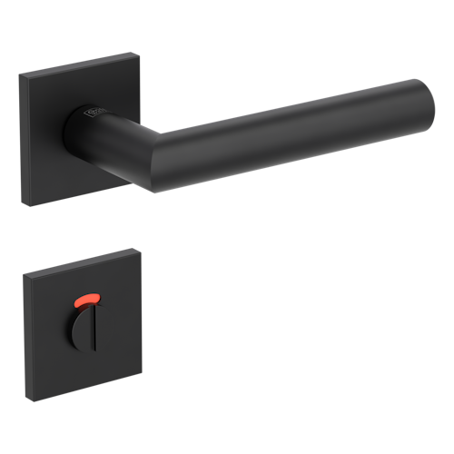 Griffwerk VAYA 128 LUCIA fast2fix Fast2Fix GK3 Rosetten eckig WC rot/weiß Graphitschwarz