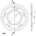 Vorschaubild Supersprox Stealth-Kettenrad 525 43Z (Rot)