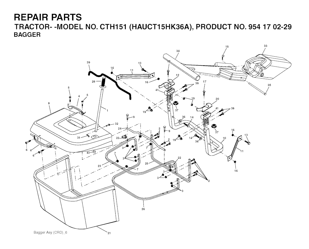 Explosionszeichnung Ersatzteile