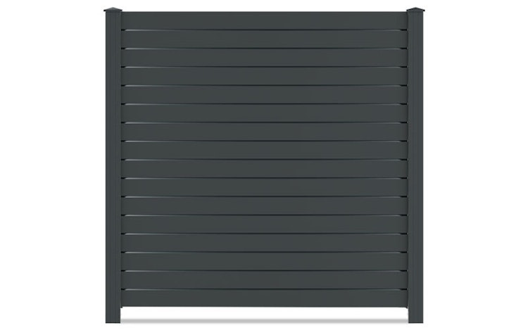 dz Alu Steckzaunelement VIDUAL Pure 100 für Pfosten 90/90 mm