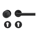 Vorschaubild Griffwerk Wechselgarnitur LUCIA R 4 - Graphitschwarz