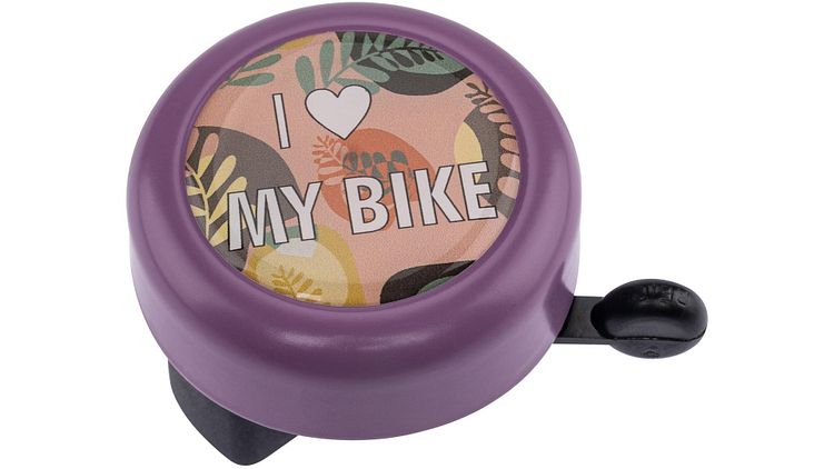 Reich Fahrradklingel I love my bike violett