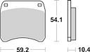 Vorschaubild SBS Bremsbelag 523HF Street Ceramic