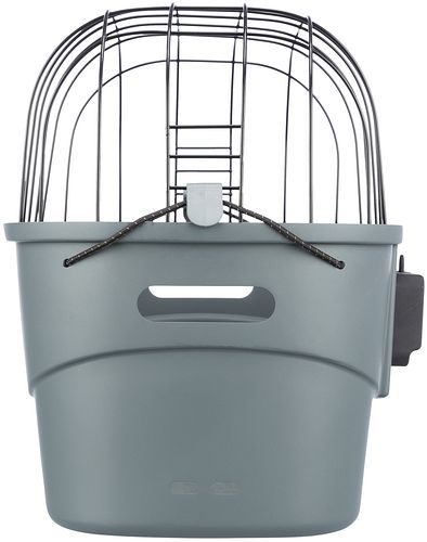 TRIXIE Front-Fahrradkorb, Kunststoff, 42 × 39 × 30 cm, grau