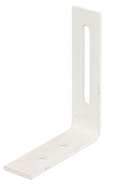 Alberts® Verstellwinkel mit Langloch weiß beschicht. 65x80x20 mm