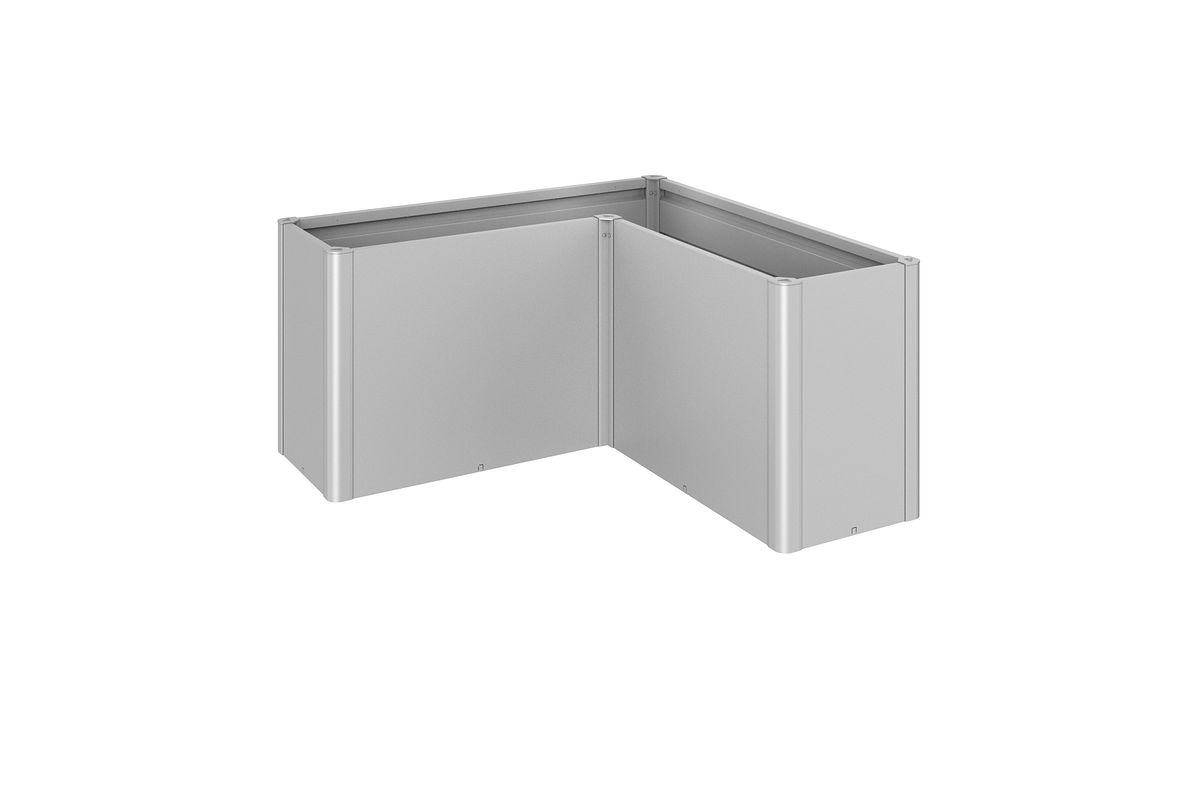 Biohort Pflanzbeet Belvedere B 152 x T 152 cm (Gr. L150) 77 cm (MAXI) silber-metallic