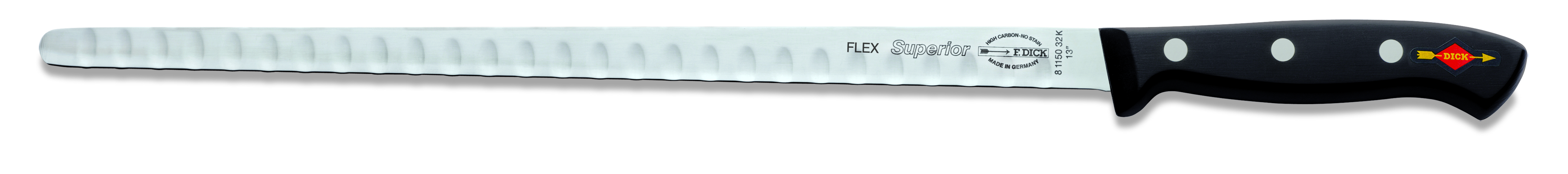 DICK Lachsaufschnitmesser mit Kullenschliff SUPERIOR 32 cm