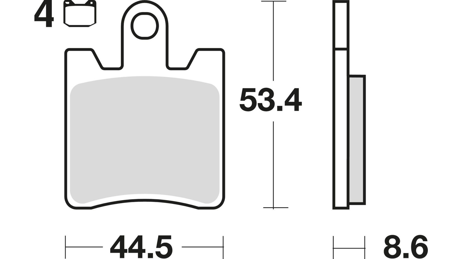 TRW Bremsbelag MCB 706 mit Zulassung