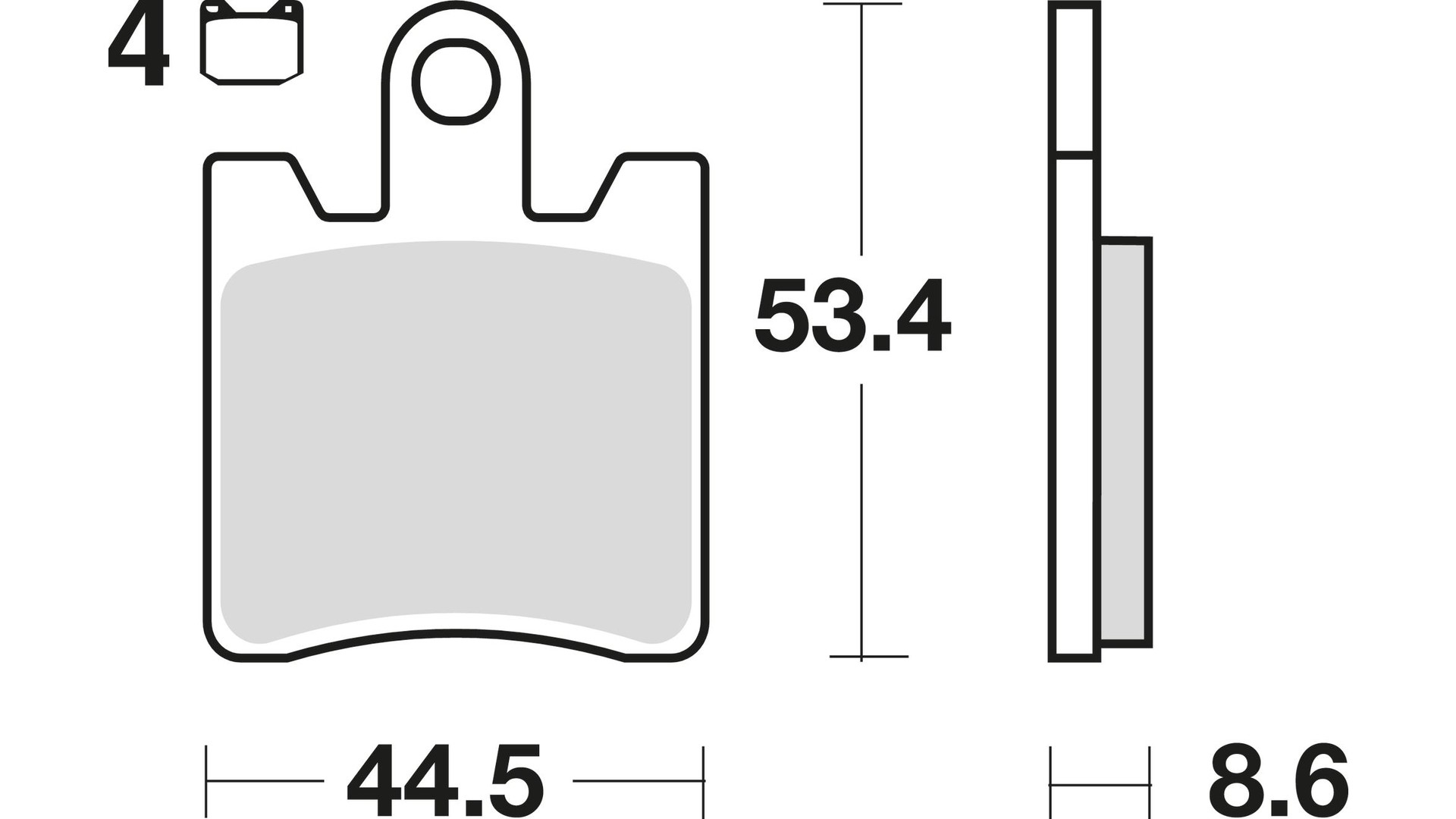 TRW Bremsbelag Typ Organisch Standard mit ABE, Bremsbelag "MCB 706" Satz