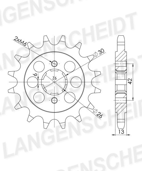 Supersprox Ritzel 630 16Z