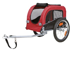 TRIXIE Fahrrad-Anhänger schwarz/rot