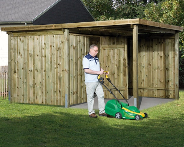 Weka 20 mm Flachdachschuppen Lagerhaus 607 1