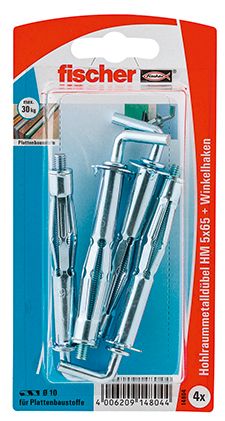Fischer Hohlraumdübel 5.0 X 65 Mm - 4 Stück Dübel 4006209148044 - Image 3