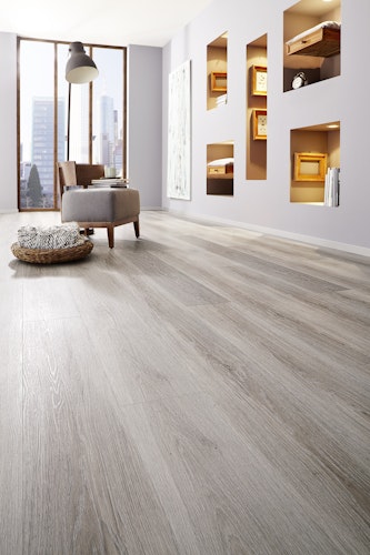 KWG Antigua infinity extend Silbereiche gekalkt Designvinyl Fertigfußboden mit Microfase 180x22 cm