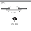 Vorschaubild Paulmann Einbauleuchten-Einbauadapter Eisen gebürstet