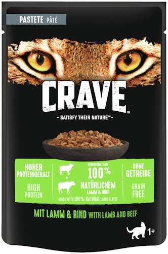 CRAVE Pastete 85 Gramm Katzennassfutter