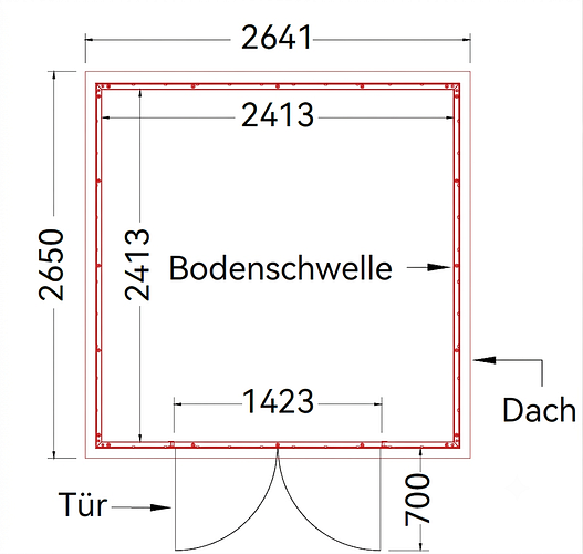 NewTechWood WPC Gartenhaus Cella 88 - 21 mm