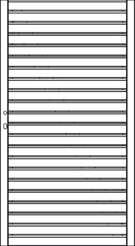OSMO Sichtblende Rhombus Typ A Einzeltor