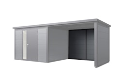 Wolff Finnhaus Seiten-/Rückwand 29 Metall Felsgrau für Terrassenanbau Ulrik & Linnea