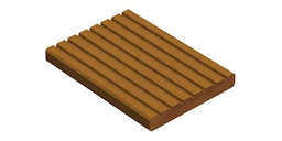 Handmuster OSMO Terrassendiele Bangkirai 25 x 145 mm Premium KD genutet/glattZubehörbild