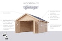 Vorschaubild Karibu Garage Blockhausgarage 38 mm