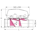 Vorschaubild KESSEL 84150 - Fäkalien-Rückstauautomat Staufix FKA Komfort DN 150 für freiliegenden Einbau