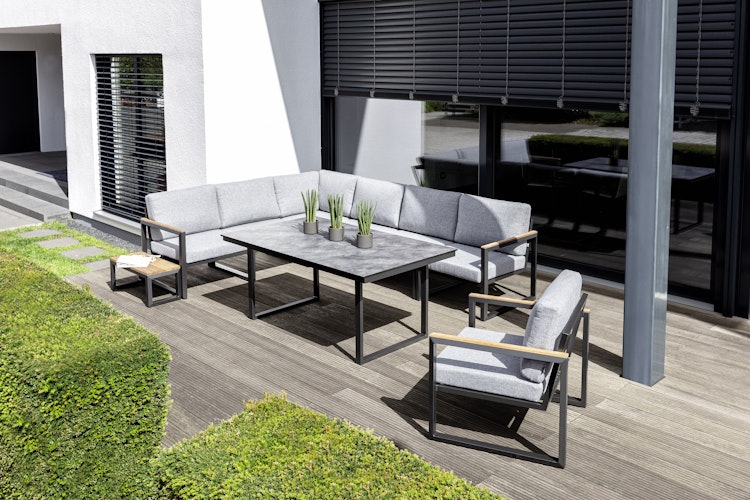 Kettler Casual Dining Tischgestell SKATE 95 x 95 x 68 cm, Aluminium Anthrazit - Sonderaktion