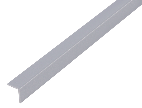 Alberts® Winkelprofil, gleichsch., PVC alugrau, LxBxHxS 1000 x 10 x 10 x 1 mm 470593