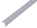 Vorschaubild Alberts® Winkelprofil, gleichsch., PVC alugrau, LxBxHxS 1000 x 10 x 10 x 1 mm 470593