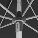 Vorschaubild doppler Mittelmastschirm EXPERT 220 x 140 Auto-Tilt, Aluminium Silber / 100 % Polyester 180 g/m²