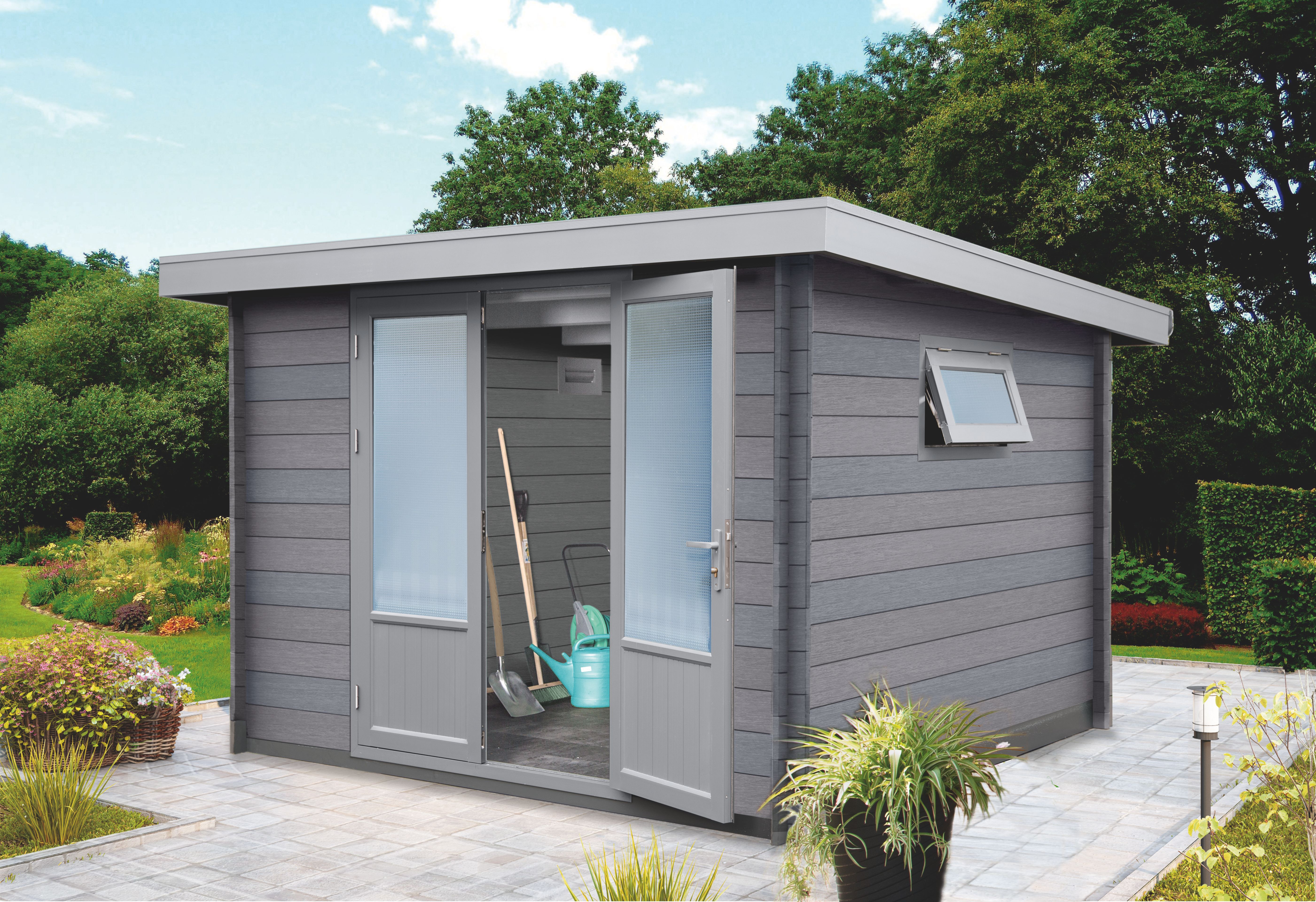 Wolff Finnhaus WPC Gartenhaus Trend C - 28 mm