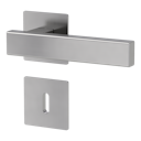 Vorschaubild Griffwerk Türgriff CUBICO PIATTA S QUATTRO - Edelstahl matt