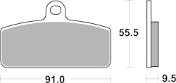 SBS Bremsbelag 959PSI Offroad Racing EVO Sinter