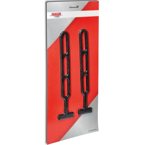 2 x Gummistroppe, Länge 280 mm, Ø 8 mm, schwarz