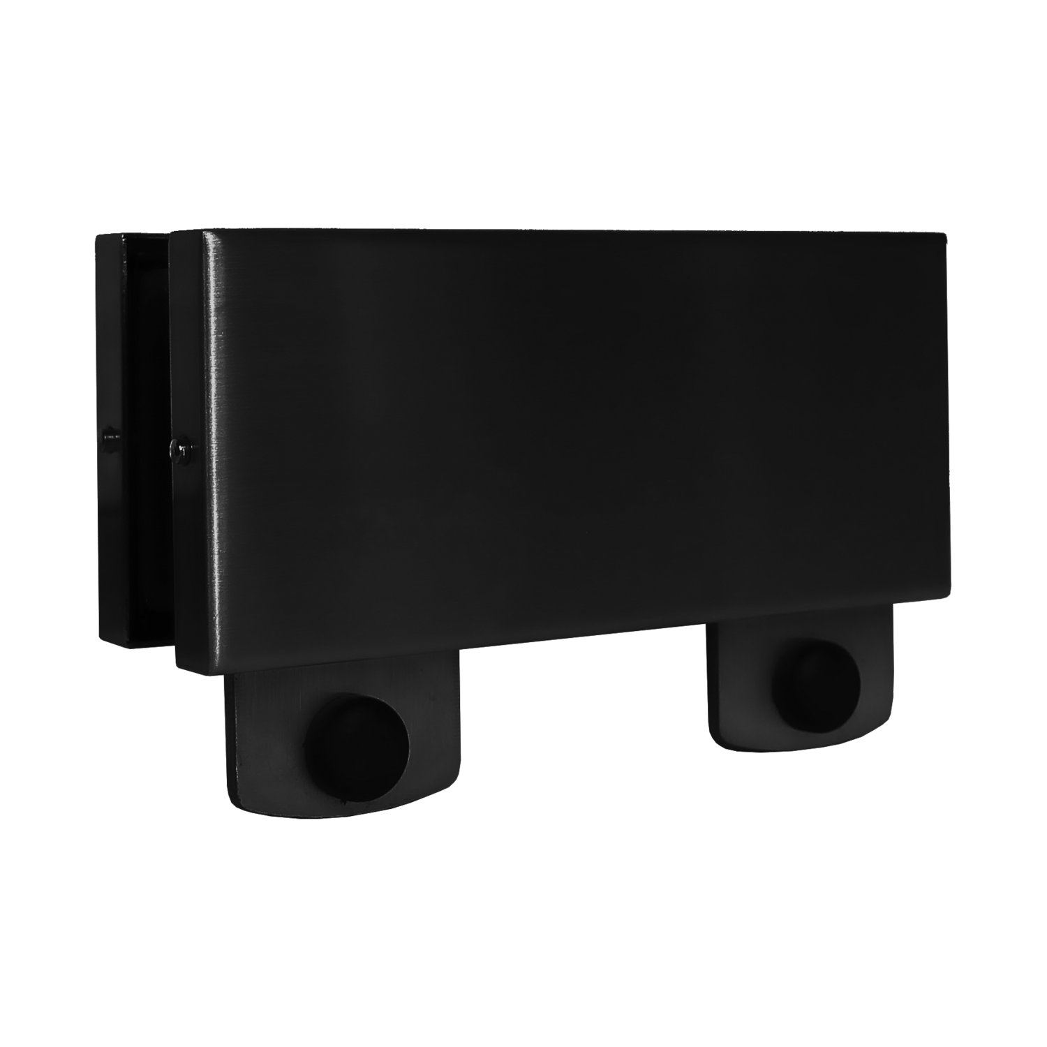 Griffwerk Pivot PT70- schwarz matt Mittelbeschlag oben inkl. Anschlag - für 2-flügelige Glasanlage- 8-12mm