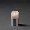 Vorschaubild Konstsmide Weihnachtsbeleuchtung  LED Echtwachskerze weiß silber Banderole