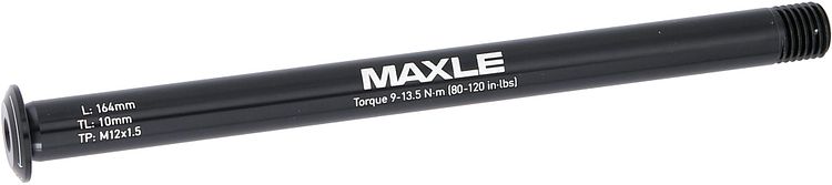 RockShox Hinterradsteckachse Rear Maxle Stealth 12 x 142 mm schwarz 164 lang, 1,5 Gewindesteigung, Standard