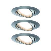 Paulmann Einbauleuchte Base Coin 3er Set LED 3x5W eisen