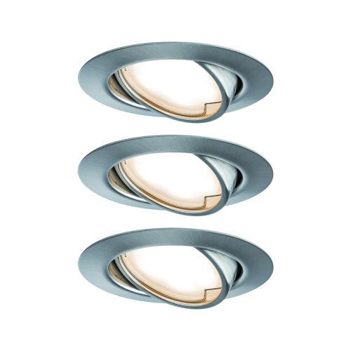 Paulmann Einbauleuchte Base Coin 3er Set LED 3x5W eisen