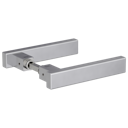 Vorschaubild GRIFFWERK Griffpaar für Schlosskasten CUBICO PIATTA Edelstahl matt