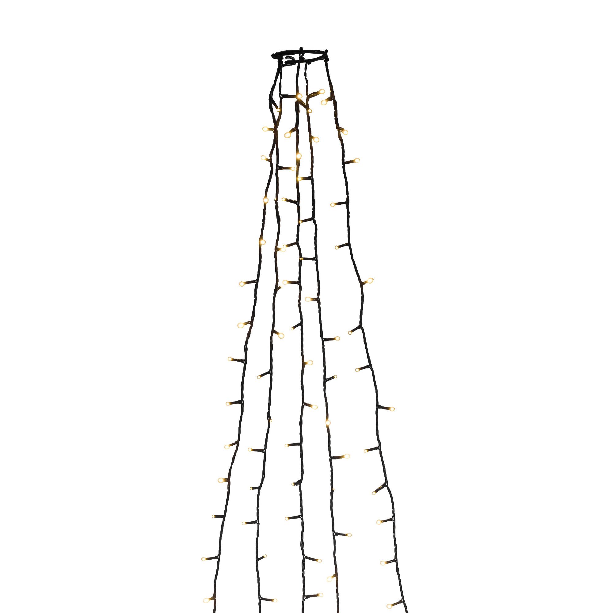 Konstsmide LED Baummantel 5 Stränge/40 bernsteinfarbene Dioden