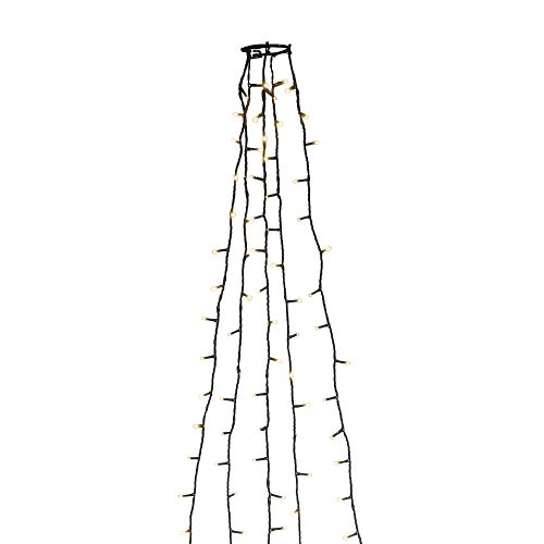 Konstsmide LED Baummantel 5 Stränge/40 bernsteinfarbene Dioden