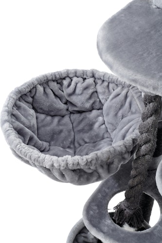 NOBBY Kratzbaum "KYLA" hellgrau; 80 x 50 x 209 cm