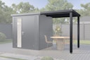Vorschaubild Wolff Finnhaus Terrasse 2020 Anthrazit für Metall Gartenhäuser Ulrik & Linnea