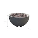 Vorschaubild Gas Feuerstelle Nantucket aus Faserbeton in Betonoptik grau