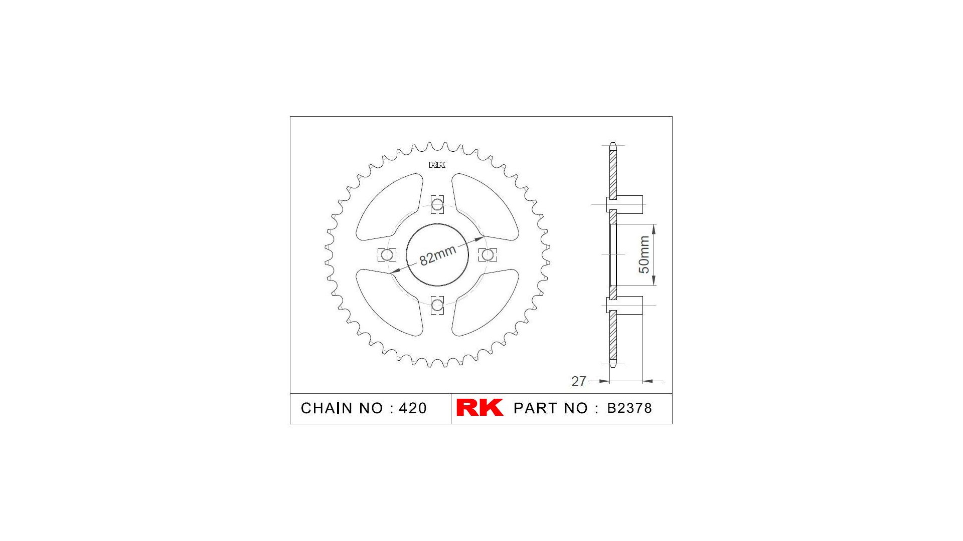RK Kettenrad 2378 41 Zähne